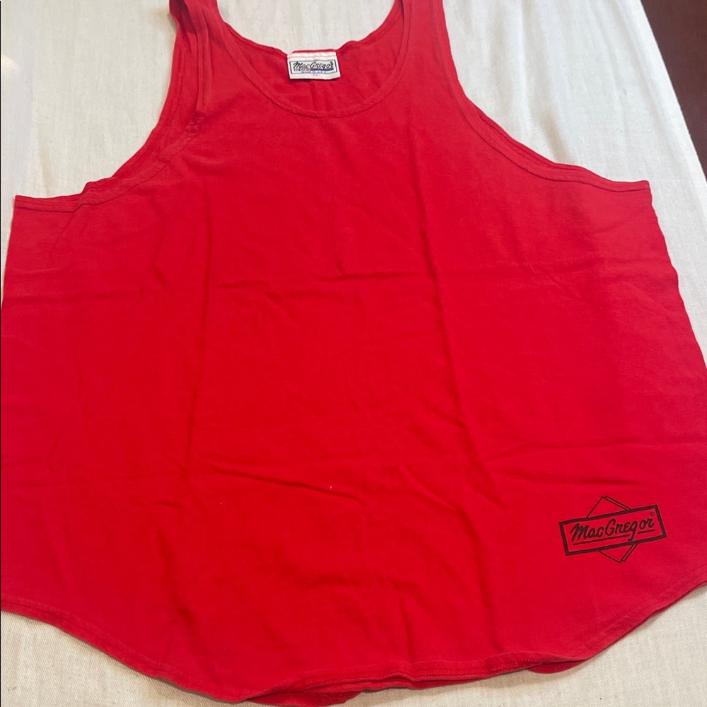 1212105 MacGregor Bold Red Apparel tank top vintage